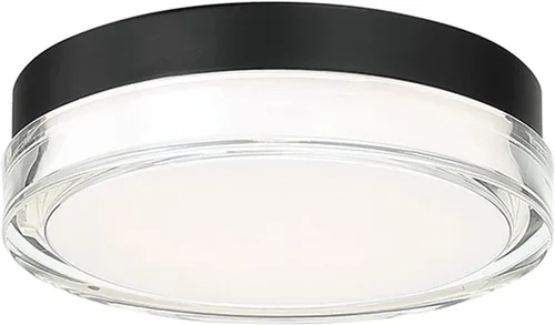 Miniatura 5 de WAC Lighting dweLED, Dot 6in LED Round Flush Mount 3000K en negro