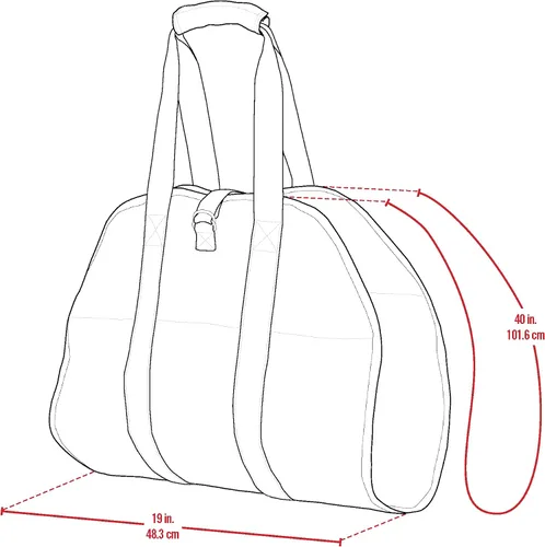 Miniatura 3 de ShelterLogic Soporte para leña y bolsa de transporte para leña repelente al agua de extremo abierto de 20 pulgadas, color negro