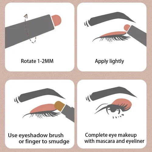 Miniatura 3 de MEICOLY Sombra de ojos blanca en barra – Lápiz cremoso mate con lápiz iluminador de ojos, abrillantador de ojos de leche, ópalos suaves y altamente