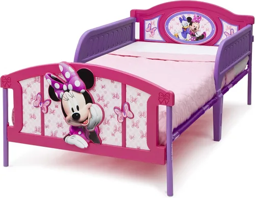 Miniatura 4 de Delta Children Cama Individual de Plástico con Piecera 3D, Disney Minnie Mouse