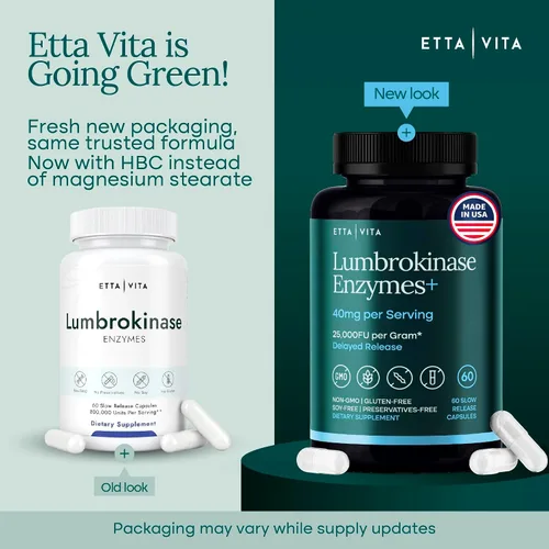 Miniatura 6 de Potente suplemento de lumbroquinasa (120 porciones) 40 mg/porción (actividad máxima - 800,000 unidades) - Cápsulas de enzimas lumbroquinasa