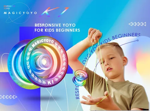 Miniatura 5 de MAGICYOYO Responsive YoYo K1-Plus para niños principiantes con bolsa de almacenamiento Yoyo + 12 cuerdas de Yoyo y guante de regalo