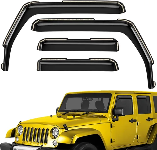 Miniatura 46 de Deflectores de ventana extra duraderos en el canal, protectores de lluvia aptos para Toyota RAV4 2019-2025, viseras solares, ventilación de viento