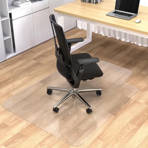 Miniatura 10 de Tapete para silla de oficina, tapete transparente para silla de escritorio de computadora para suelos de moqueta bajos, protector de alfombra grueso
