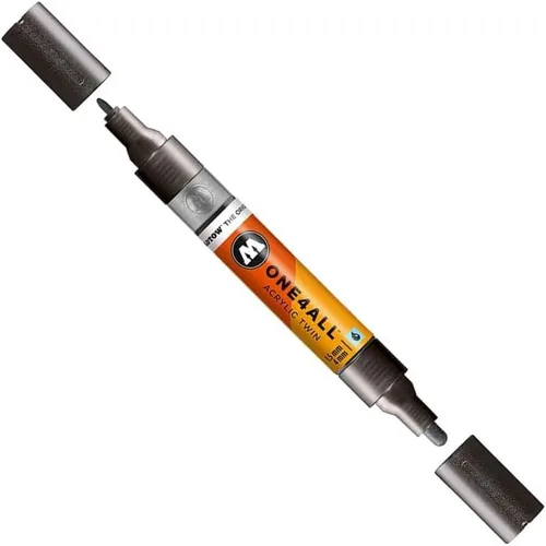 Miniatura 25 de Molotow ONE4ALL - Marcador acrílico de doble bomba, puntas de 0.059 in y 0.157 in, luz Amazonas, 1 cada uno (227.423)