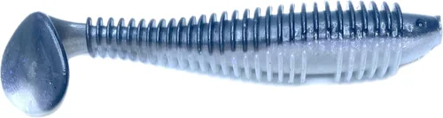 Miniatura 15 de Phat Pak Baits - Phat Swimmer Keitech Style Paddletail Swimbait 3.8" 20ct acanalado perfumado suave plástico Bass pesca señuelo Paquete de variedades