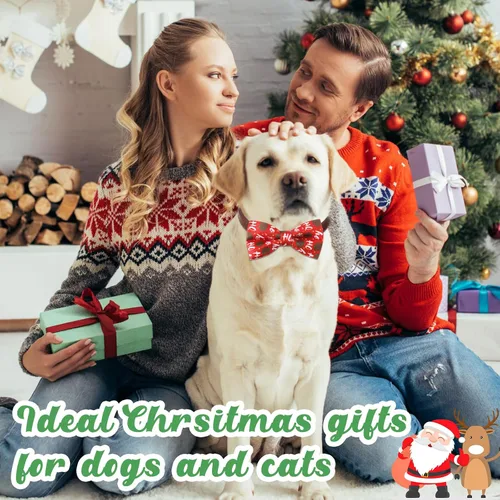 Miniatura 6 de Talltalk 30 Piezas de Corbatines para Perro, Lazos para Perro a Granel, Accesorios Festivos para Perro, Adornos para Collares Desmontables, Lazos