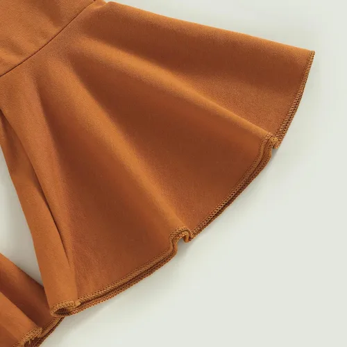 Miniatura 27 de Kaipiclos Ropa occidental para bebé niña, con lindo estampado con volantes, manga larga, pantalones para otoño e invierno, trajes de vaquera