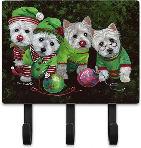 Miniatura 23 de Caroline's Treasures Bichon Frise Sisters - Ganchos para correa o llavero, multicolor