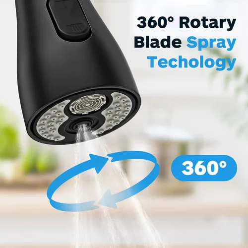 Miniatura 3 de Repuesto de cabezal de grifo de cocina, cabezal de grifo de fregadero de cocina G 1/2, repuesto de rociador de fregadero de cocina, 3 modos con 12