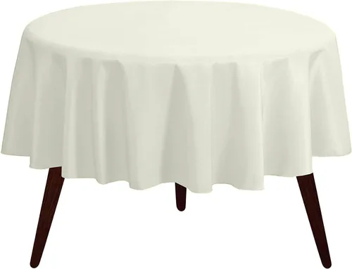 Miniatura 139 de Pomp Mantel Premium de Poliéster de 60" x 84" en Color Amarillo Plátano Tela Fácil de Cuidar, Resistente a Arrugas y Manchas Para Mesa Banana