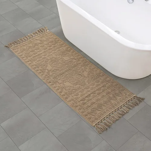Miniatura 25 de French Connection Nellore Alfombras de Baño, Tapetes de Baño Tejidos y con Cuentas, Tapetes de Baño Duraderos y Gruesos para Baño y Alfombras