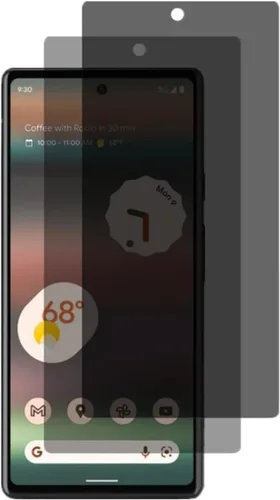Protector de pantalla de privacidad para Google Pixel 6a, [2 unidades] de vidrio templado antiespía antiarañazos para Google Pixel 6a GB62Z GX7AS