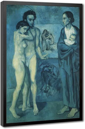 Miniatura 9 de La Vie. Life 1903 by Pablo Picasso Posters Prints Canvas Deco Paintings Vintage Wall Art For Offices Living Rooms And Bedrooms Hanging Frame 8" L X