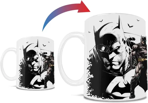 Miniatura 3 de Morphing Mugs DC Comics – Batman – Capa – Una taza sensible al calor de 16 onzas – Imagen completa revelada cuando se añade líquido caliente