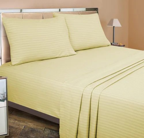 Miniatura 23 de ROYALE LINENS Juego de sábanas Cal King de 4 piezas, ropa de cama de microfibra suave cepillada de 1800 hilos, 1 sábana bajera, 1 sábana encimera, 2