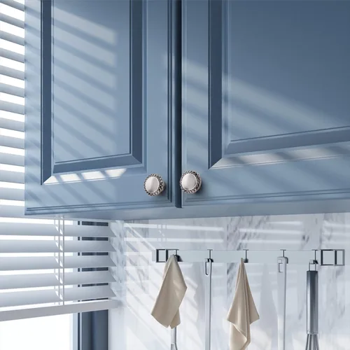 Miniatura 3 de Pomos redondos de 1.26 pulgadas para cajones de cocina, armario, baño, puerta (10 pomos de níquel cepillado)