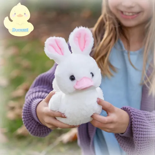 Miniatura 3 de World's Softest Duckees de peluche - Duckee de peluche de 7" - BunnyBoo Bunny