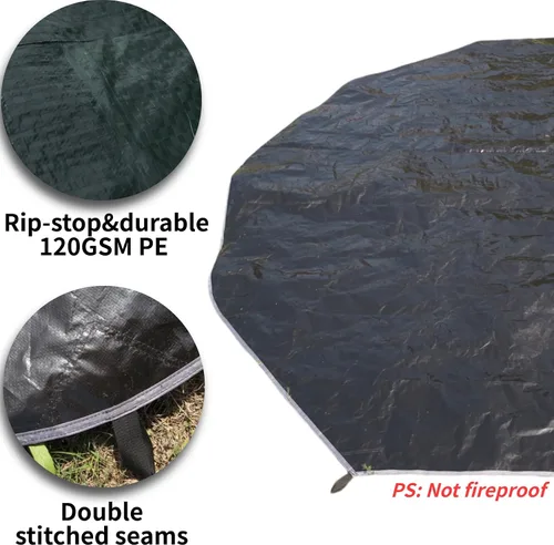 Miniatura 4 de DANCHEL OUTDOOR B1 Yurta portátil con huella, impermeable, 4-6 Persom Family Campana de Campana de Campamento 300D Oxford Nylon UPF50+ Protección
