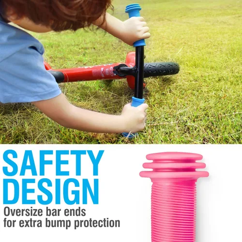 Miniatura 3 de MARQUE Mini empuñaduras para manillar de bicicleta para niños, empuñaduras de bicicleta con patrón de hongo, agarre cómodo para bicicleta infantil