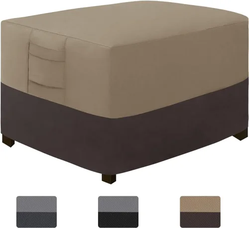 Miniatura 17 de Easy-Going Funda otomana para exteriores, funda impermeable para otomana de patio, funda resistente para muebles de exterior con asas acolchadas