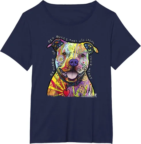 Miniatura 17 de Beware Of Pit Bulls, Dean Russo Pitbull Original - Camiseta para amantes de los perros, Negro