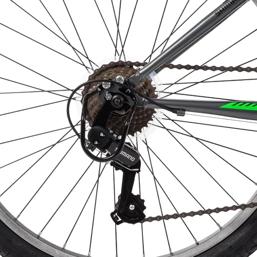 Miniatura 8 de Huffy Bicicleta de montaña Stone para hombres y mujeres, 20"/24"/26", 6 velocidades (20") o 21 velocidades, suspensión delantera o doble (varía)