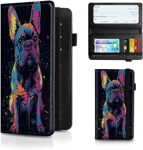 Miniatura 120 de Funda para chequera para hombres y mujeres, cartera de cuero RFID con ranuras para tarjetas de crédito, soporte de cheques duplicados personales