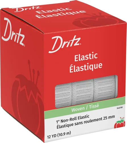 Miniatura 15 de Dritz 9407B Tejido elástico no enrollable, negro, 1 pulgada por 12 yardas
