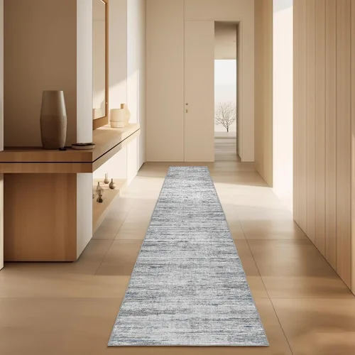Miniatura 66 de Alfombras para pasillos antideslizantes 2x8, alfombra de pasillo moderna lavable para entrada, alfombra de piso suave resistente a manchas para Gris