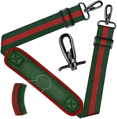 Miniatura 43 de ZINZ Correa de hombro universal de 59 pulgadas con almohadilla transpirable fija ultra gruesa, correa de hombro ajustable y resistente para bolsa