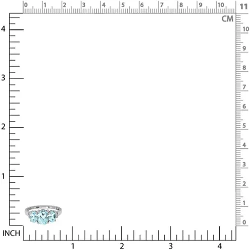 Miniatura 2 de Silvershake Anillo de plata de ley 925 chapada en oro blanco con piedra natal de forma ovalada auténtica de 3 piedras