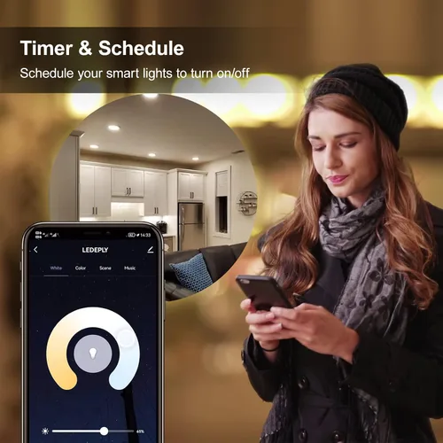 Miniatura 4 de Bombilla inteligente GU10 compatible con Alexa, Google Home, SmartThings, bombillas LED WiFi de 5 W, cambio de color, no requiere concentrador
