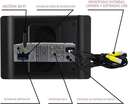 Miniatura 8 de Dual Electronics DCPA81W 8-pulgadas Certificado Apple CarPlay Android Auto Con Cable o Inalámbrico Radio Estéreo de Coche Pantalla Táctil Single