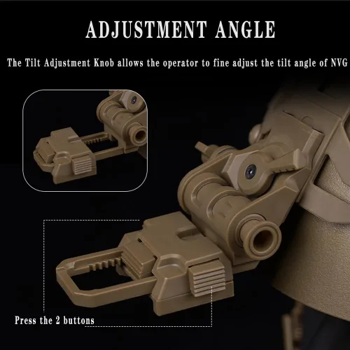 Miniatura 4 de Night Vision L4G69 - Soporte para casco táctico de Airsoft NVG para gafas de visión nocturna PVS15 PVS18 GPNVG18