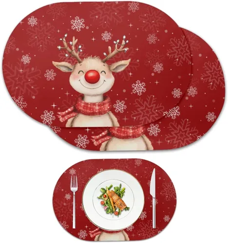 Miniatura 63 de Ghost Placemats Set of 2 Wipeable Faux Leather 12X18 Inch Waterproof Non-Slip Mats Spooky Table Decor Heat Resistant for Scary Dinner Party Fantasma