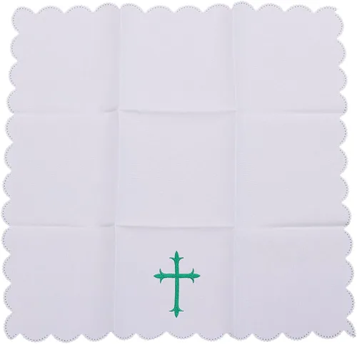 Miniatura 10 de BLESSUME Iglesia Altar Cabo Cuadrado Cáliz Altar Paño (A)