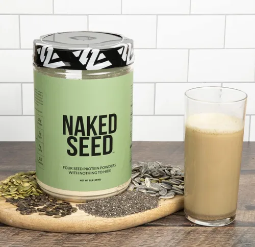 Miniatura 6 de Naked Seed - 4 semillas de proteína en polvo, solo 4 ingredientes: proteína de chía, sandía, girasol y semillas de calabaza, sin gluten, sin soja