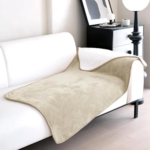 Miniatura 23 de gogobunny Manta de cama impermeable, manta reversible de forro polar Sherpa para perro, cachorro y gato, funda de muebles que protege la cama