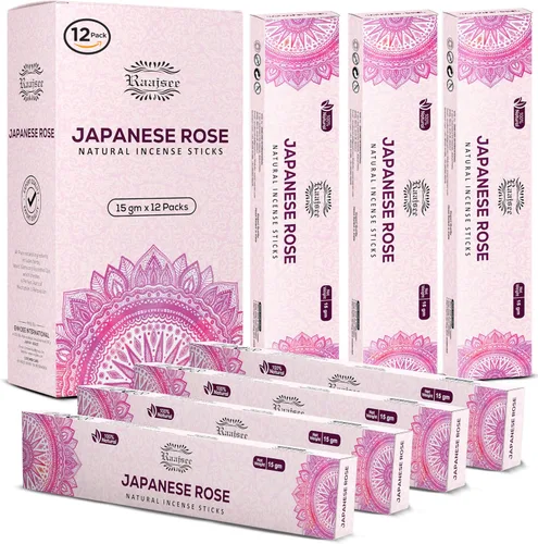 Miniatura 16 de Raajsee Varitas de incienso (6.35 oz), 100% puras orgánicas y naturales, enrolladas a mano, sin productos químicos, perfectas para aromaterapia
