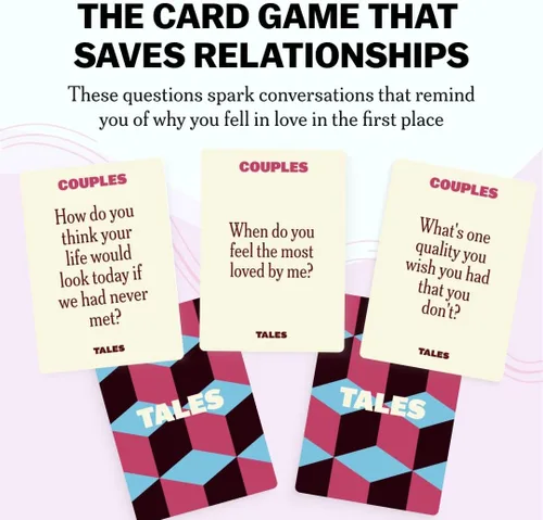 Miniatura 2 de TALES 150 tarjetas de inicio de conversación, edición para parejas, para parejas, juegos para adultos, ideas para noches de cita, aniversarios
