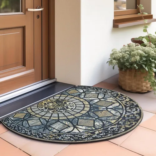 Miniatura 2 de CHICHIC Tapete grande para puerta de entrada, 24 x 36 pulgadas, tapete de entrada para puerta delantera, exterior, resistente, tapete de bienvenida