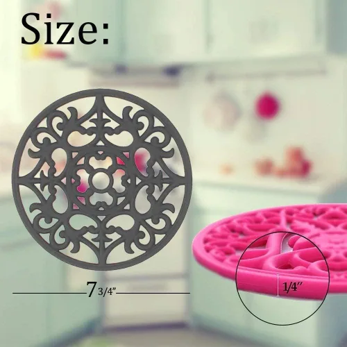 Miniatura 4 de Salvamanteles para platos calientes, salvamanteles de silicona para olla caliente y almohadillas, protege la encimera de ollas calientes y sartenes