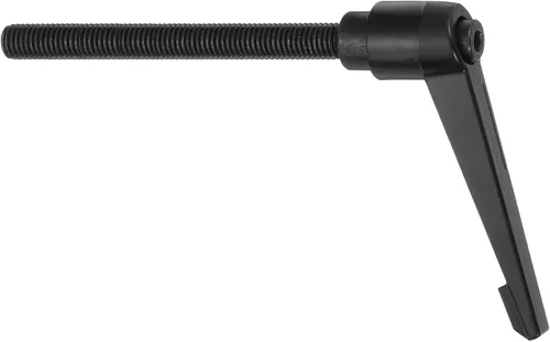 Miniatura 22 de uxcell Perillas ajustables M5 x 0.472 in, mango de rosca macho, botón de trinquete de liberación rápida, perno giratorio para maquinaria de torno