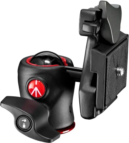 Miniatura 2 de Manfrotto Cabezal de bola central 490, para trípodes de cámara, cabezal de bola fluida para trípodes ergonómicos y funcionales, estabilizador