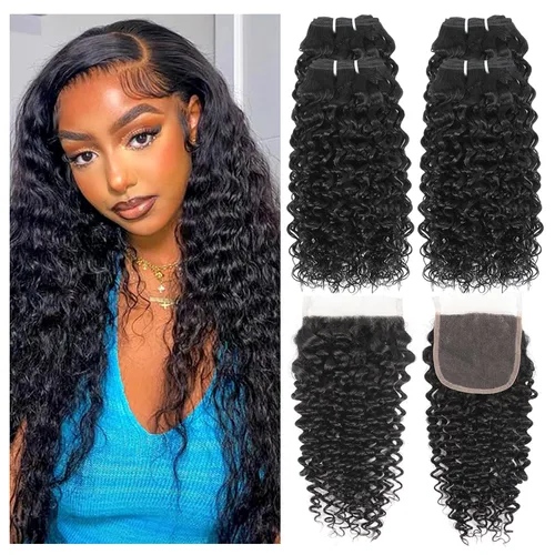 Miniatura 8 de Liang Dian Paquetes Rizados de Cabello Humano 8 8 10 10 Pulgadas Paquetes Kinkycurly de Cabello Humano para Mujeres Negras 100% Sin Procesar Cabello