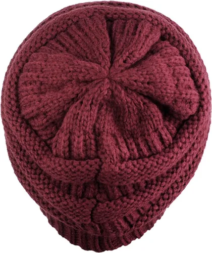 Miniatura 307 de C.C Trendy Warm Chunky Soft Stretch Cable Knit Beanie