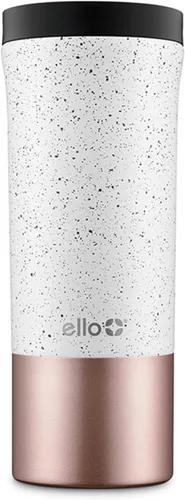 Miniatura 7 de Ello Jones - Taza de viaje de acero inoxidable aislada de 11 oz con tapa deslizante a prueba de fugas, taza pequeña de café de porción única