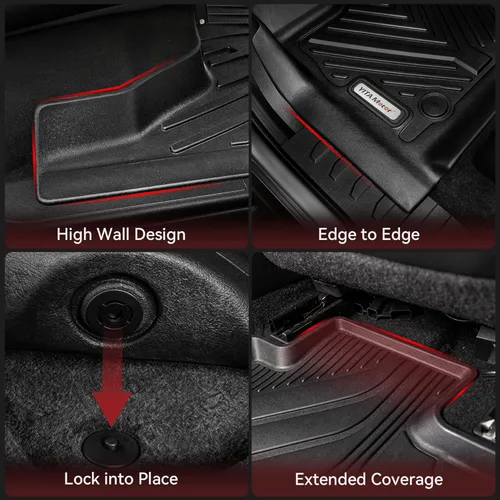 Miniatura 5 de YITAMOTOR Alfombrillas compatibles con Nissan Frontier Crew Cab 2008-2021, compatibles con revestimientos de piso de camiones, protección para todo