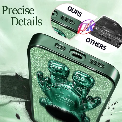 Miniatura 86 de Buleens Funda para iPhone 11 Pro Max Astronauta, Fundas Transparentes para iPhone 11 ProMax con Papel con Purpurina y Soporte de Astronauta, Mujeres